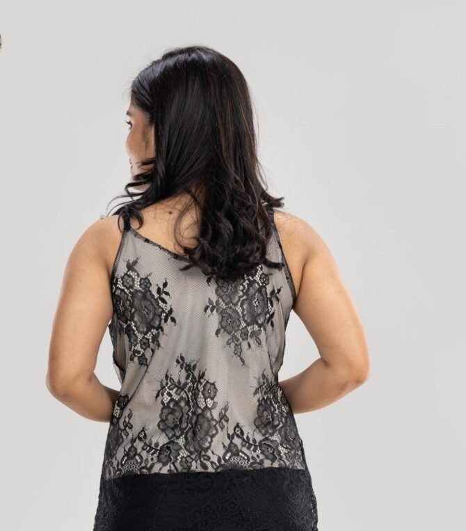 Athena Sleeveless Chantilly Top