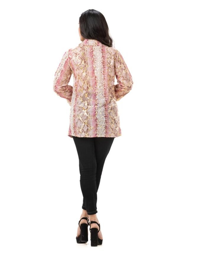 Bedazzle Foil Print Shirt