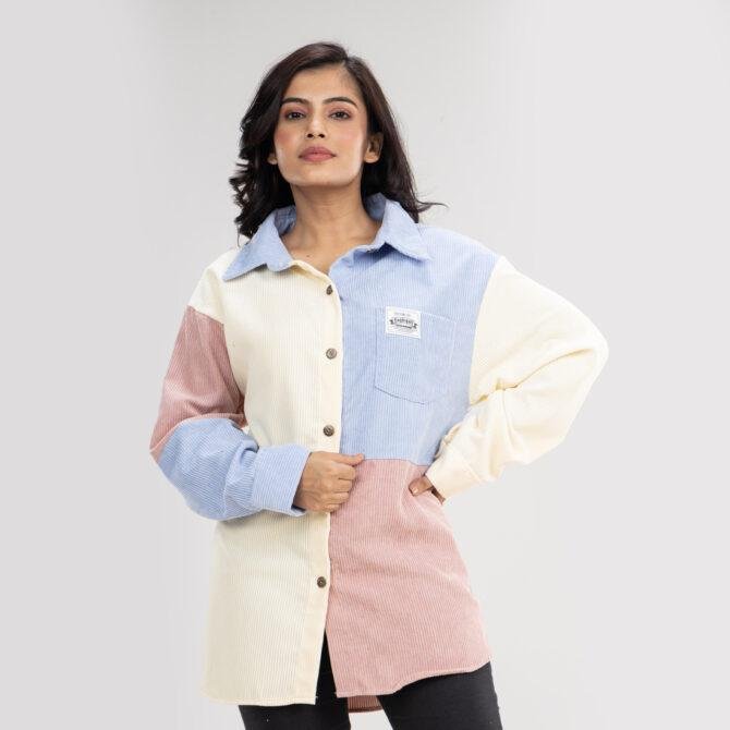 Block Colour Corduroy Shirt