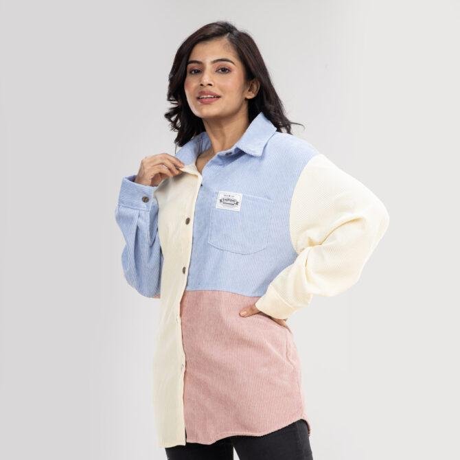 Block Colour Corduroy Shirt