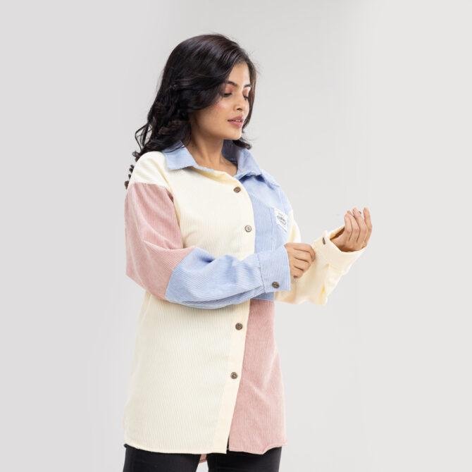 Block Colour Corduroy Shirt