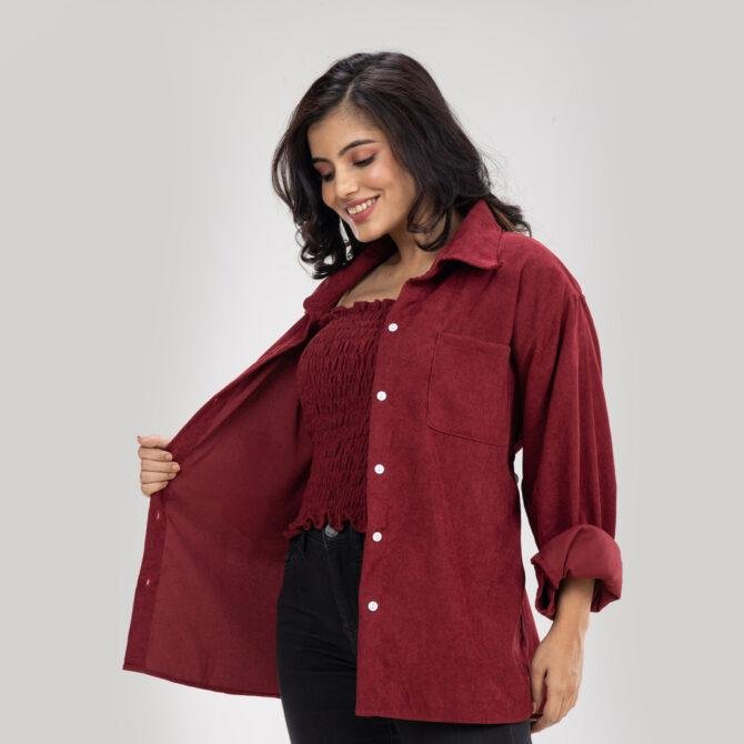 Corduroy Shirt with Inner