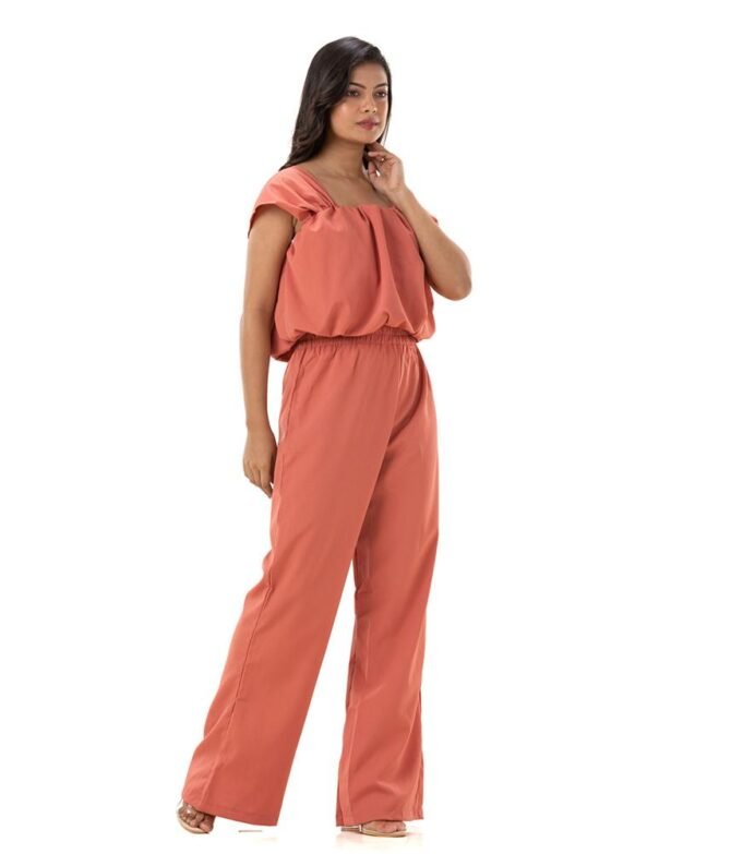 Cute Top & Flared Pants Set