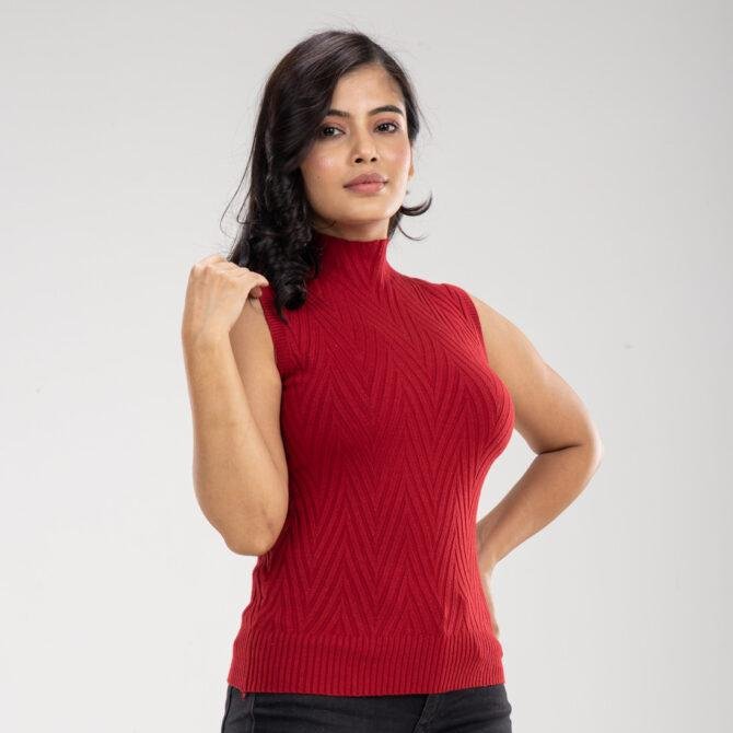 Emma Sleeveless Sweater Top