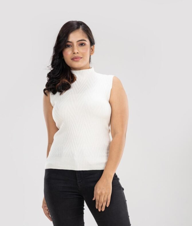 Emma Sleeveless Sweater Top