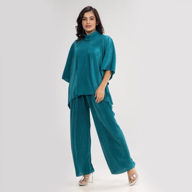 Pleated Two Piece Set