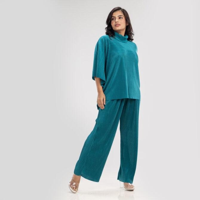 Pleated Two Piece Set