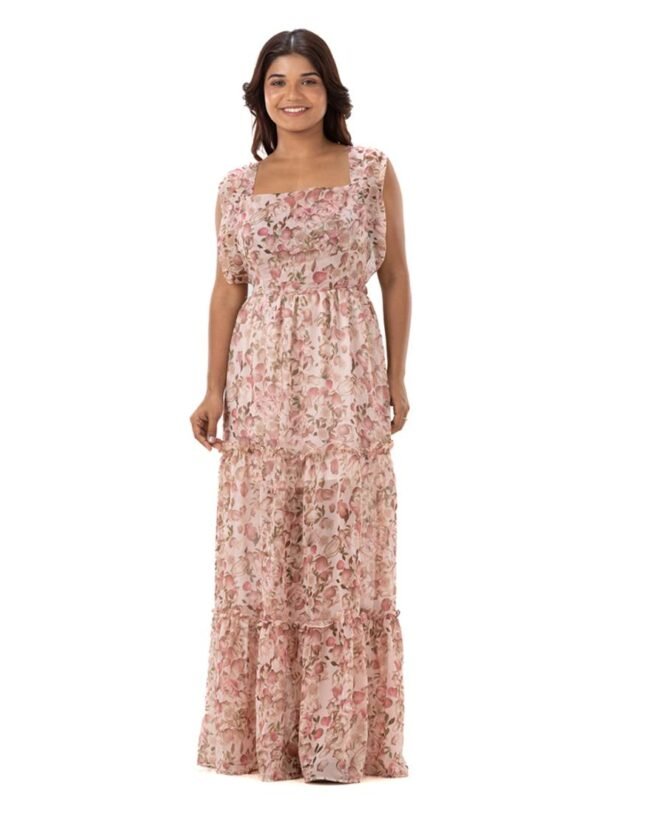 Flora Floor Length Flowy Dress