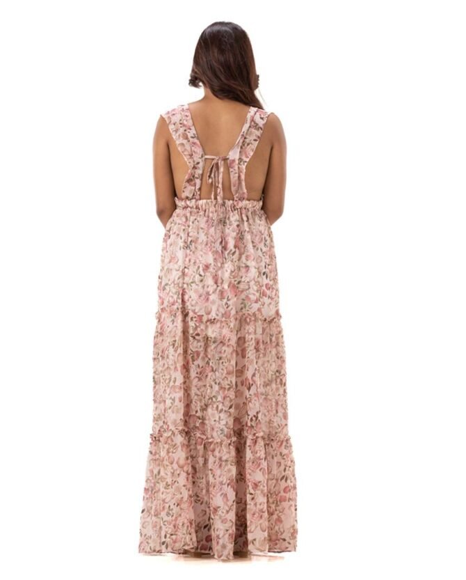 Flora Floor Length Flowy Dress