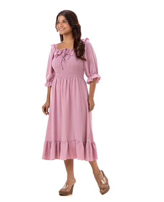 Frock Style Long Sleeve Dress