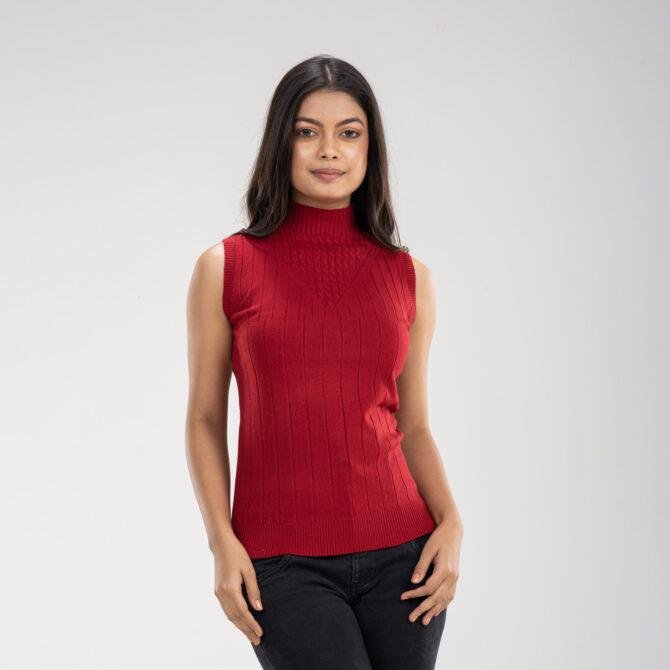 Grace Sleeveless Sweater Top