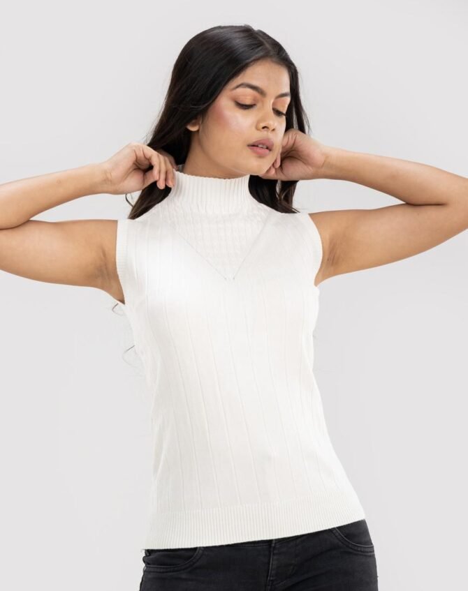 Grace Sleeveless Sweater Top