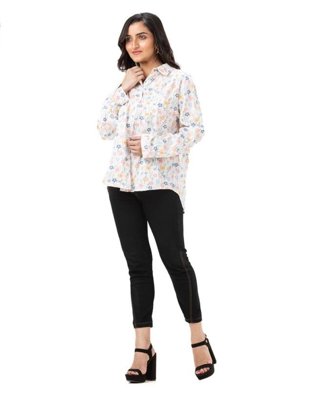 Floral Collared Full Sleeve Shirt