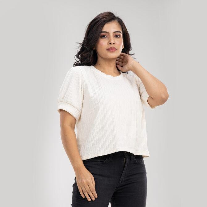Ivory Bowtie Top