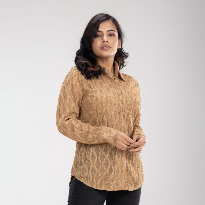 Jazzy Self Design Shirt