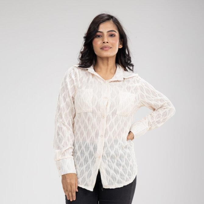 Jazzy Self Design Shirt