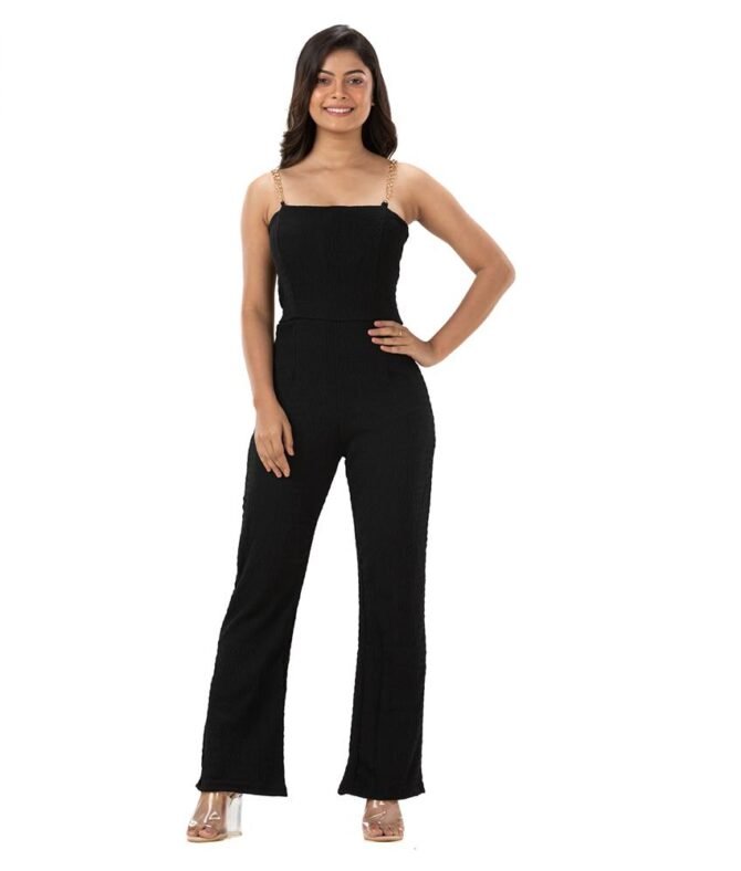 Jumpsuit with Metal Strap