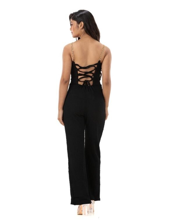 Jumpsuit with Metal Strap