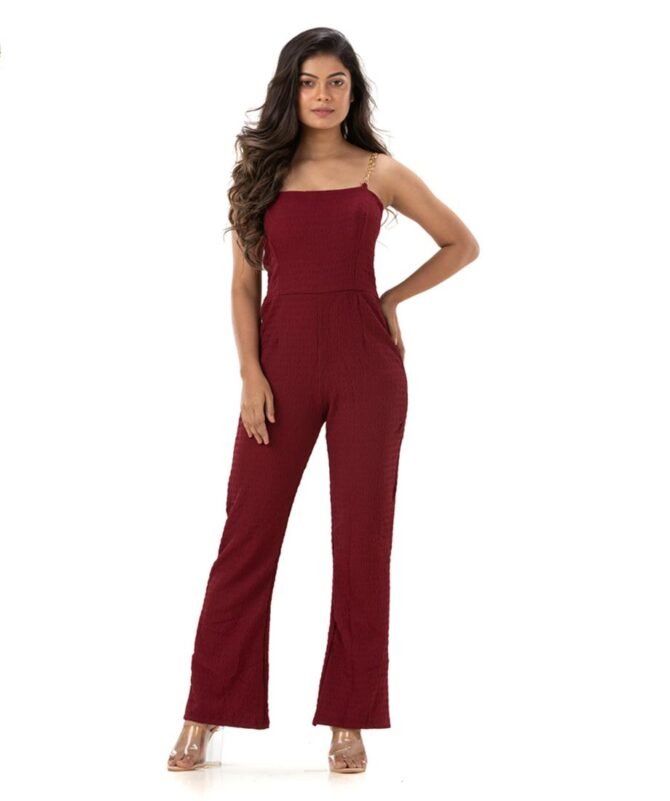 Jumpsuit with Metal Strap