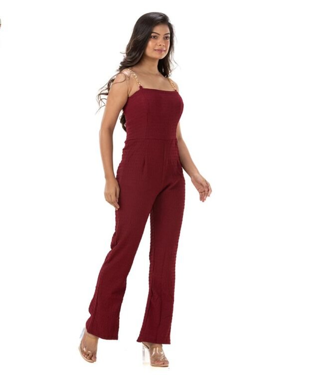 Jumpsuit with Metal Strap