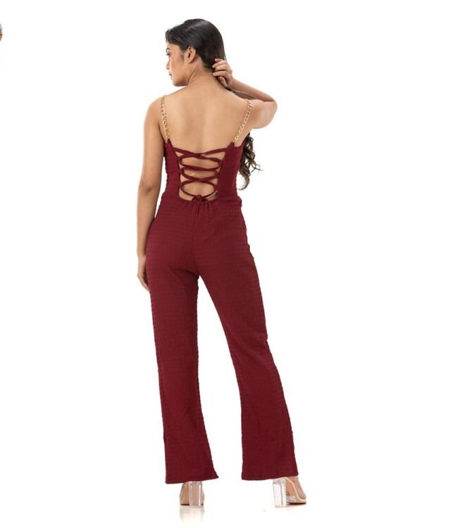 Jumpsuit with Metal Strap