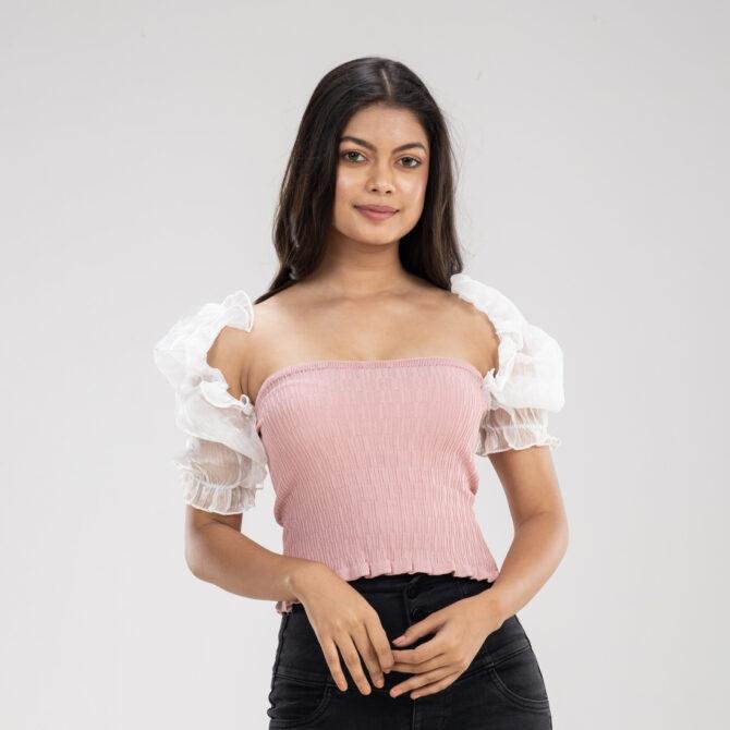 Layla Ruffle Sleeve Crop Top