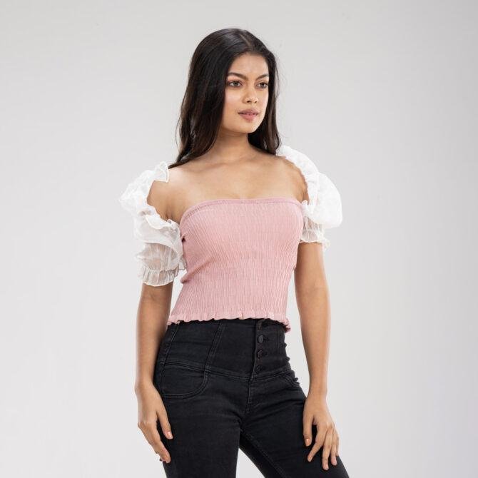 Layla Ruffle Sleeve Crop Top