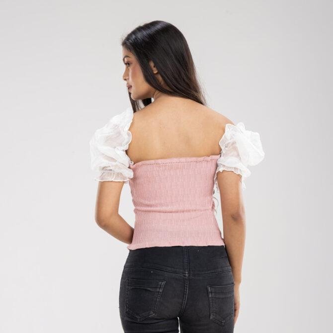 Layla Ruffle Sleeve Crop Top