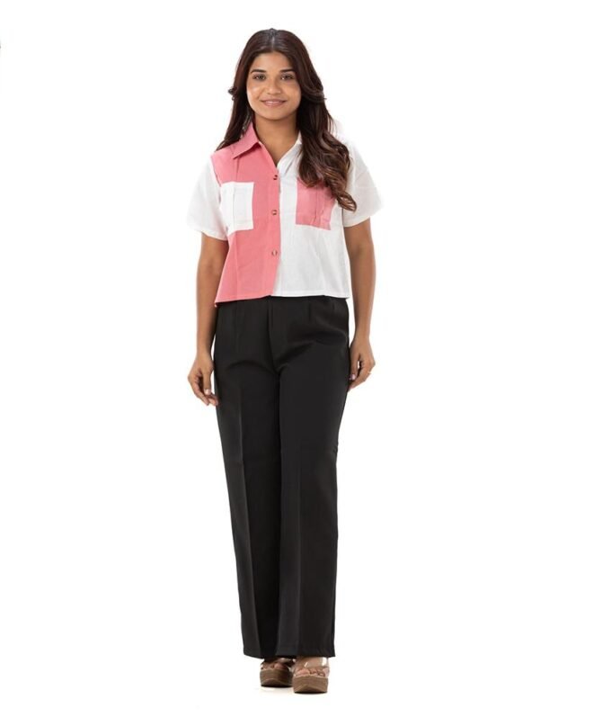 Linen Half & Half Shirt