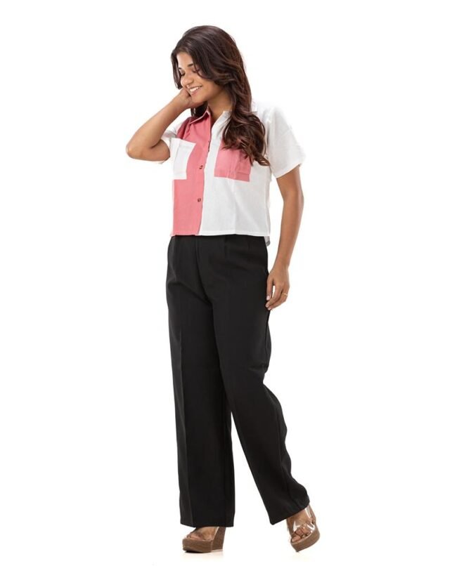 Linen Half & Half Shirt