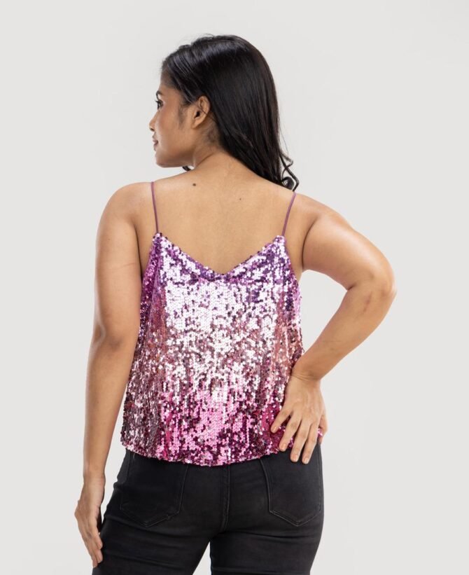 Ombre Sequin Sleeveless Top