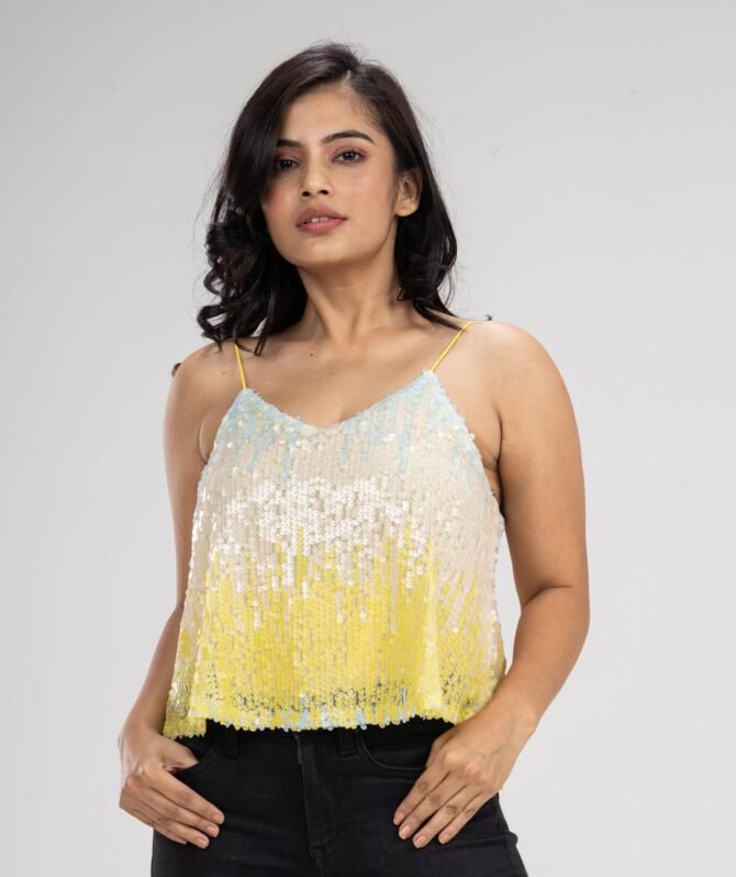 Ombre Sequin Sleeveless Top