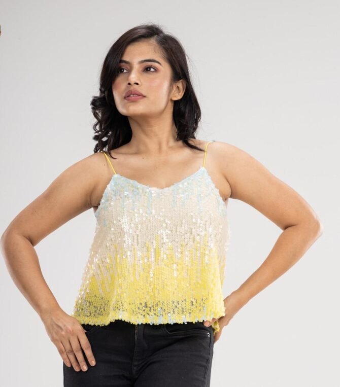 Ombre Sequin Sleeveless Top