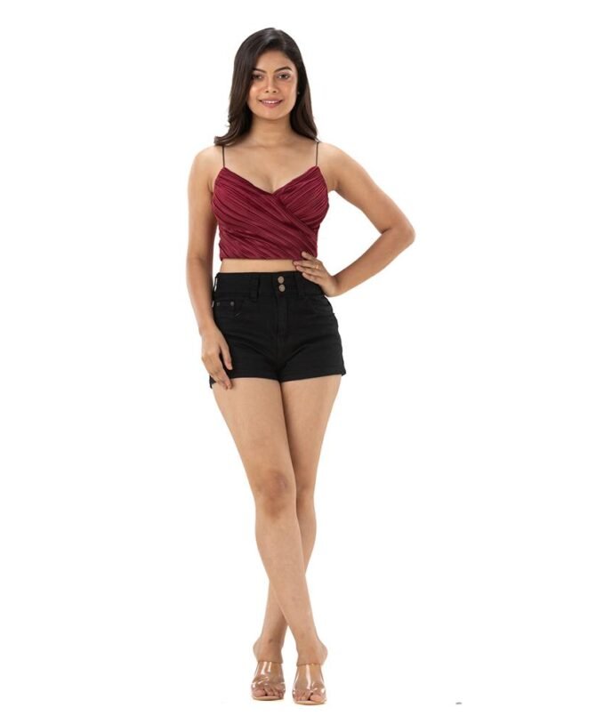 Rosalie Striped Padded Crop Top
