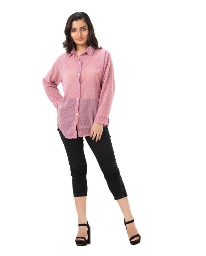 Self Design Collar Top with Tie Back