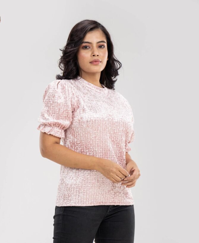 Self Design Sheen Top