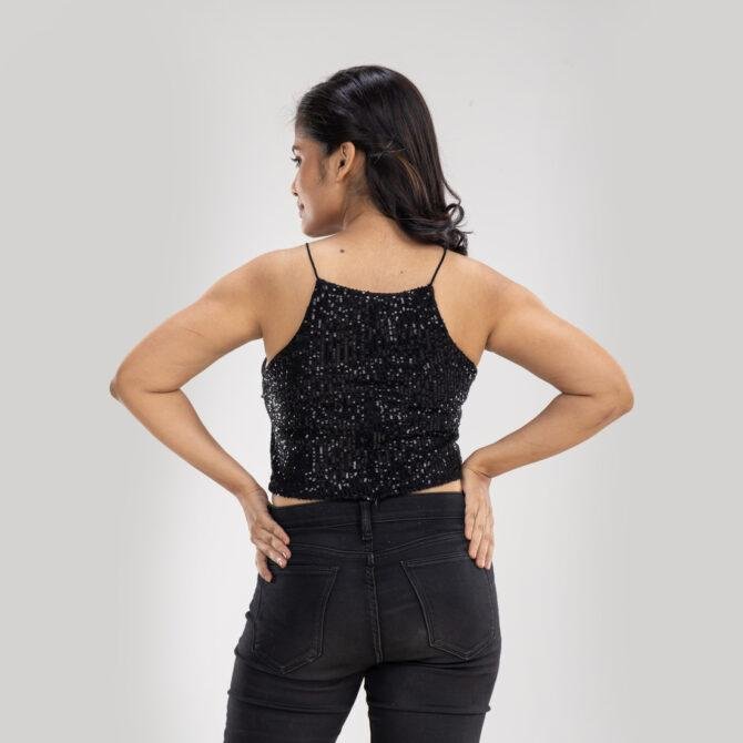 Sequin Sleeveless Top