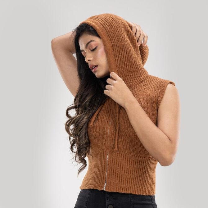 Sleeveless Hoodie Jacket