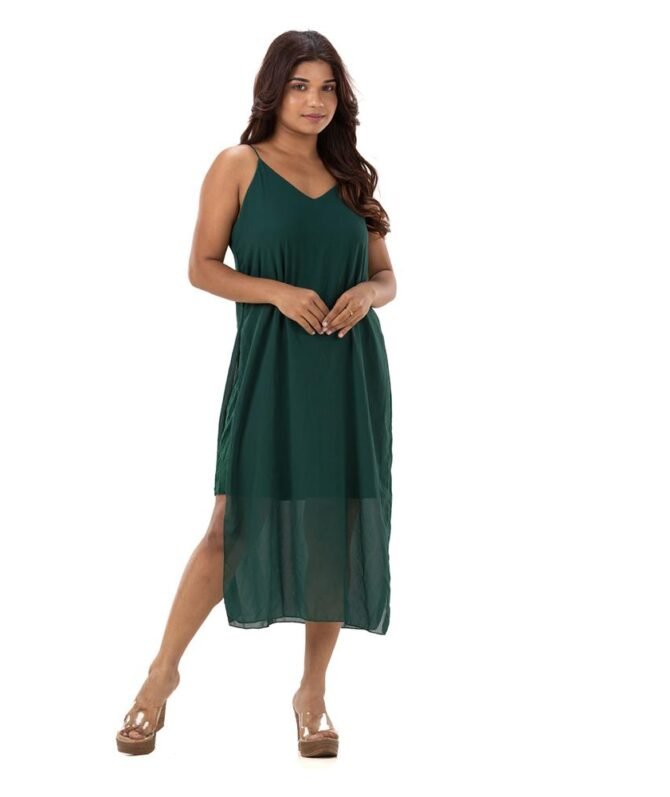 Strappy  Long Dress with Slit