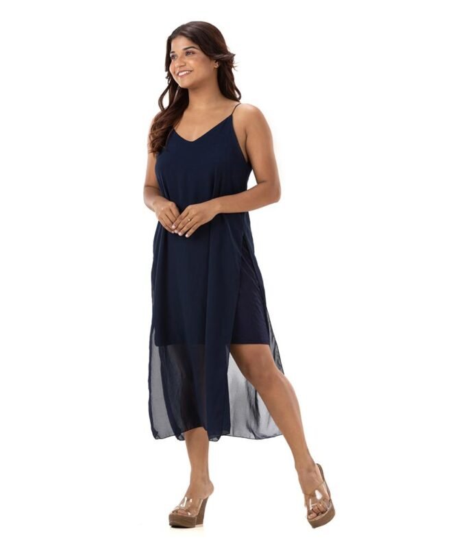 Strappy  Long Dress with Slit