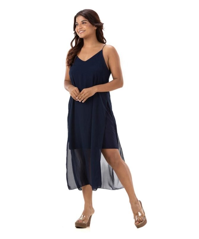 Strappy  Long Dress with Slit