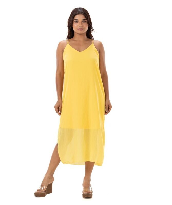 Strappy  Long Dress with Slit