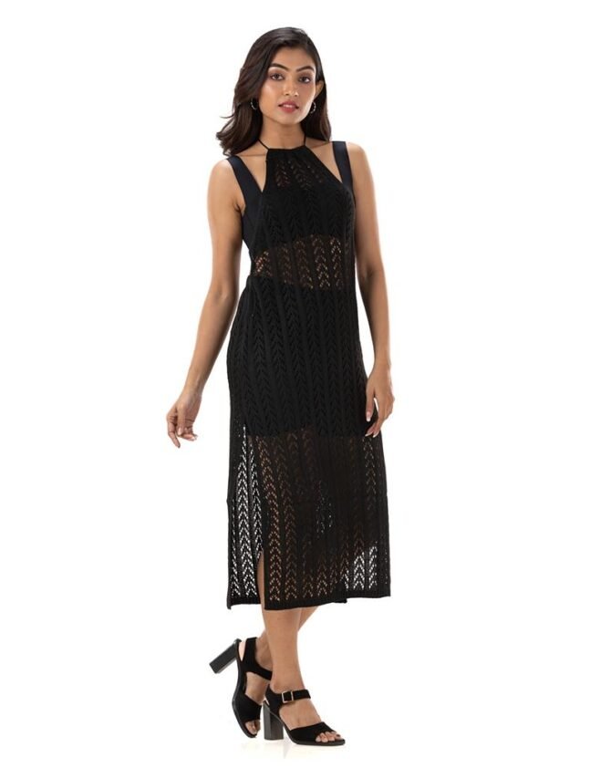 TheKnittedCollection Halter Neck Dress