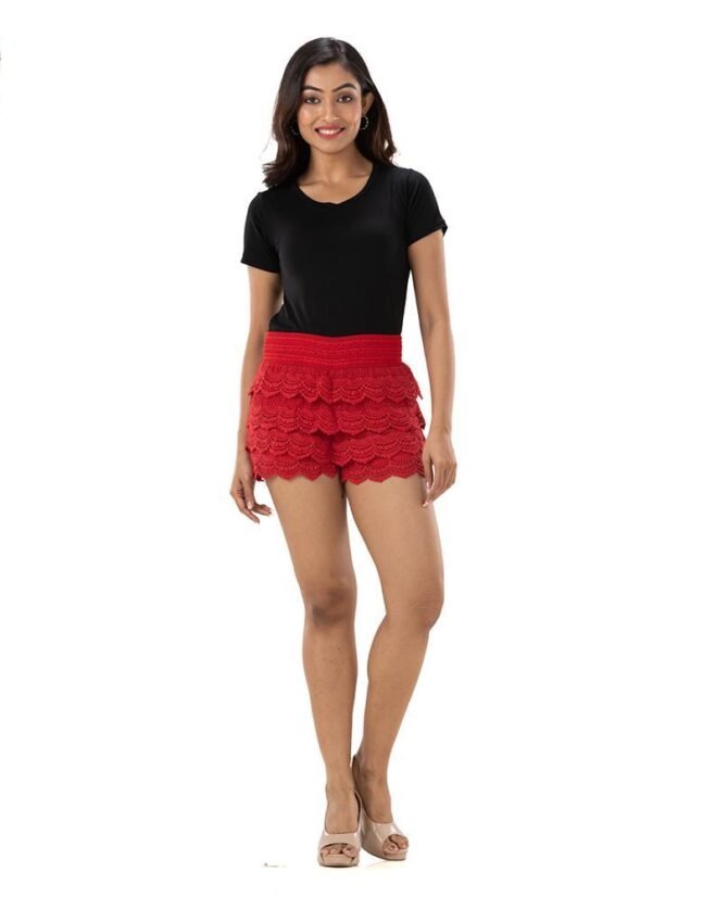 TheKnittedCollection Layered Shorts