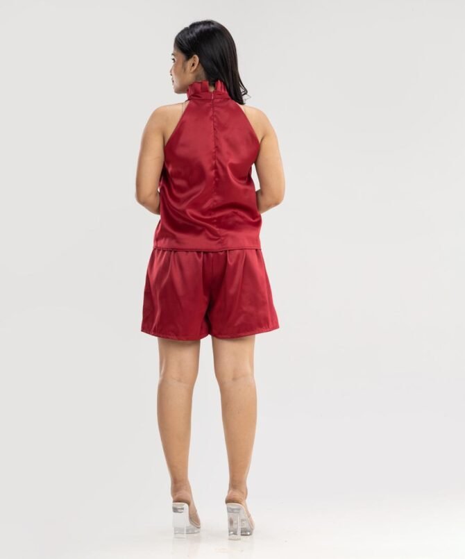 Two Piece Halter Top & Shorts Set