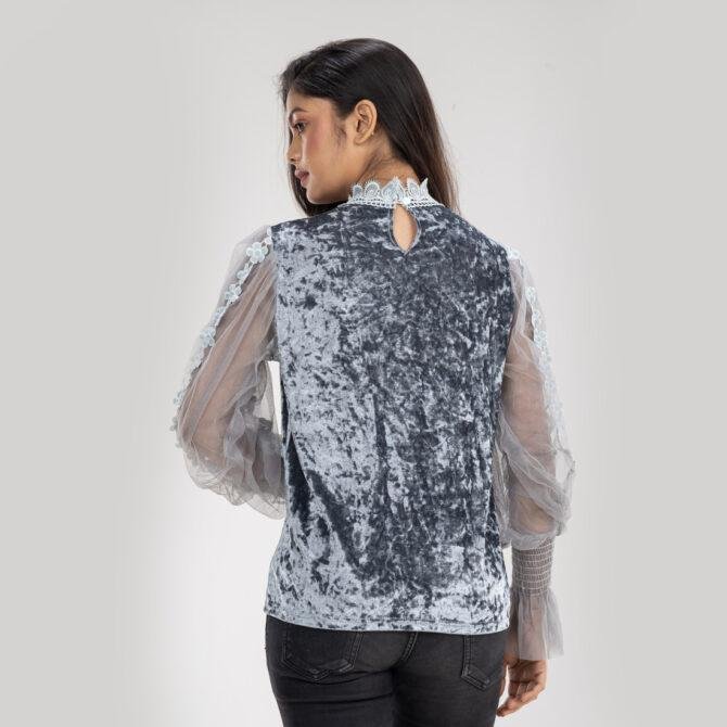 Velvet Lacey Top