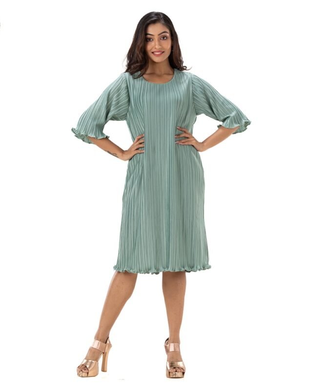 Round Neck Line Pinny Dress