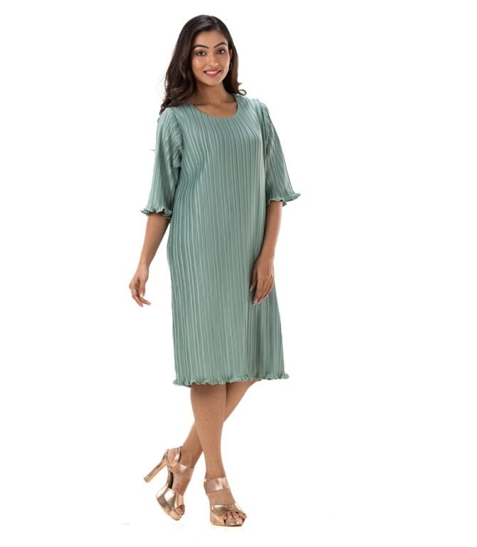 Round Neck Line Pinny Dress